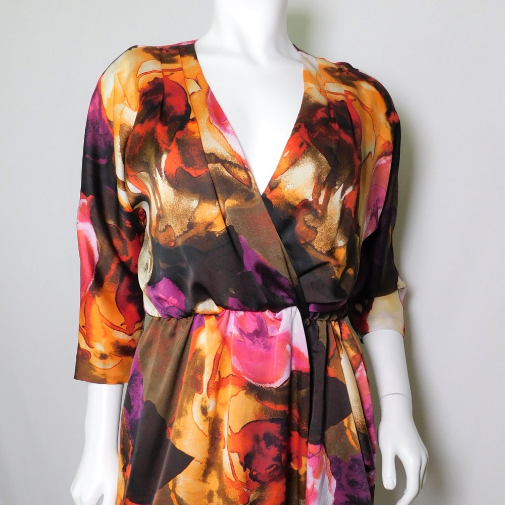Donna Ricco Multi-Colored Faux Wrap Dress 4